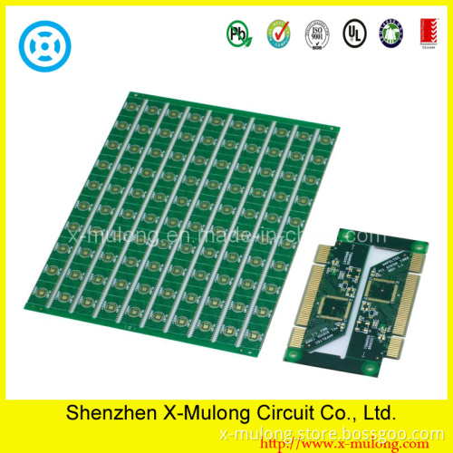 6L Half Hole Immersion Gold+Gold Finger PCB